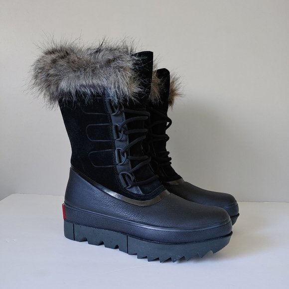 Sorel Joan of Arctic Next Boots Fur Lined Leather Black Size 9.5 Insulated Snow - Picture 7 of 16